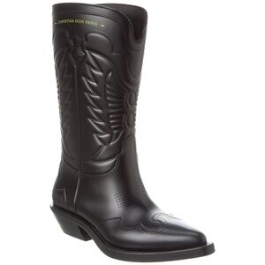 New in Box Dior Wind Rubber Cowboy Boots Black 36 $1390